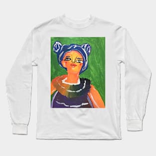 Frida Kahlo inspired Art Journal page Long Sleeve T-Shirt